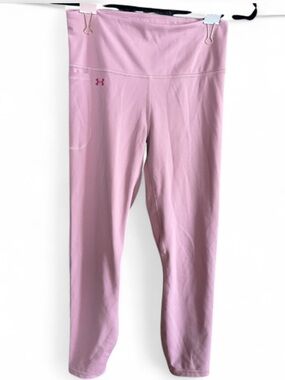 Under Armour Pink High Rise Leggings Size M Pocket Athletic Yoga Gym